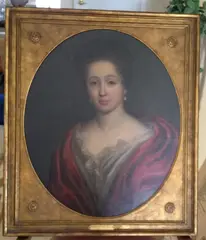 portrait of a lady by François-Hubert Drouais, oil on canvas, sold Nov 2022