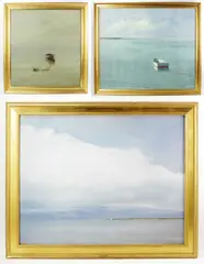 Untitled by Anne Packard, giclee prints of New England harbor views, sold Jan 2023
