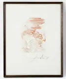 Einstein by Salvador Dalí, etching, sold Jan 2023