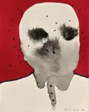 Portrait by Banele Khoza, 2016, ink on paper, sold Jul 2021