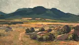 Extensive Cape Landscape by Piet van Heerden, 1977, oil on canvas mounted on board, sold Jul 2021