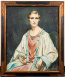 aesthetic movement by Albert Edward Sterner, pastel on paper, sold Dec 2020