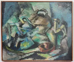 Untitled by William Corasick, oil on canvas, sold Feb 2021