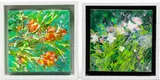 Untitled by Marilyn Perry, acrylic on canvas paintings, sold Feb 2021