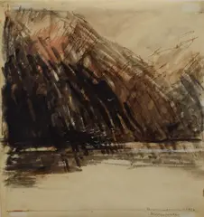 Untitled by Norman Ackroyd, Watercolour, a study of Derwentwater in The Lake District, signed dated, sold Dec 2025