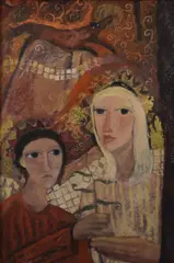 Pilgrim by Sharon Winter, Oil on board, sold Nov 2025