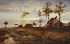 Untitled by E Neale, oil on canvas, sold Nov 2025