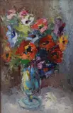 Untitled by Valter Bezins, Oil on board, sold Nov 2025