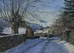 Winter in Hartsop by Jill M Aldersley, Watercolour, sold Nov 2025