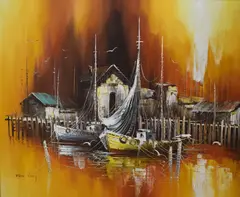 Untitled by Max Savy, oil on canvas, sold Nov 2025