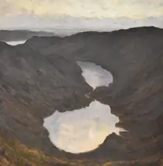 Untitled by M. Wilson, oil on canvas, sold Oct 2025