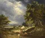 Untitled by Edward Williams, oil on board, sold Oct 2025