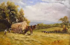 Untitled by M Watson, oil on board, sold Aug 2025