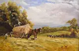 Untitled by M Watson, oil on board, sold Aug 2025