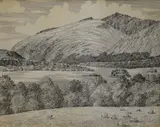Ben Crucachan by Alfred Wainwright, ink, sold Aug 2025