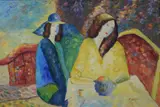 Untitled by T. Denver, oil on canvas, sold Aug 2025