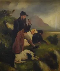 Untitled by G Gordon, oil on canvas, sold Aug 2025