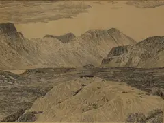 Mhaighdean by Alfred Wainwright, ink, sold Aug 2025