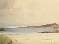 Approaching Storm - Sutherland by William Heaton Cooper, watercolour, sold Aug 2025