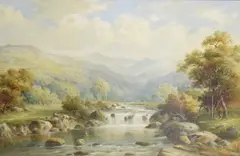 Untitled by William E. Harris, oil on canvas, sold Jul 2025