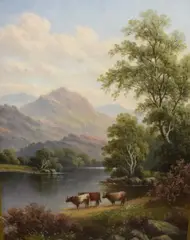 Untitled by Daniel H. Winder, 1903, oil on canvas, sold Jul 2025