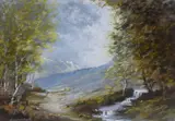 Untitled by Bernard Banks, gouache and watercolour, sold Jul 2025