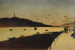 Oban from Corran Esplanade by H T Band, oil on canvas, sold Jun 2025