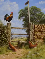 Untitled by Edward Hersey, oil on canvas, sold Jun 2025