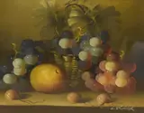 Untitled by L Skinner, oil on board, sold Jun 2025