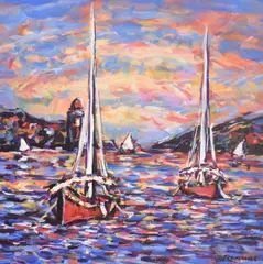 Untitled by Rennes van de Riet, oil on canvas, sold Jun 2025