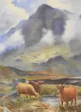Untitled by G.H Platt, watercolour, sold May 2025