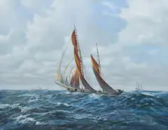Untitled by Edward D. Walker, oil on canvas, sold May 2025