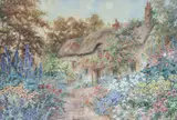 A Devonshire Garden' watercolour painting by Joseph Halford Ross, watercolour, sold May 2025