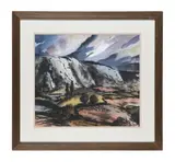 Hill lines 4, spain by Sarah Chalmers, Watercolour and ink, sold Nov 2025