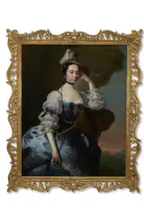 Portrait of a lady by Thomas Hudson, Oil on canvas, sold Nov 2025