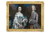 Portrait of mr edward pryce of gunley and mrs frances pryce by Joseph Highmore, Oil on canvas, sold Nov 2025