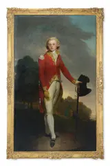 Portrait of aubrey, earl of burford (1765-1815) by Lemuel Francis Abbott, Oil on canvas, sold Nov 2025