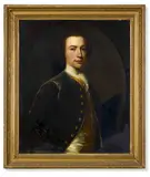 Portrait of valentine morris (1727-1789) by Allan Ramsay, Oil on canvas, cut to an oval and laid on canvas, sold Nov 2025