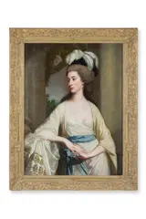R.a. (british 1738-1806), portrait of eliza fitzgerald by Thomas Beach, Oil on canvas, sold Nov 2025