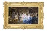The presentation of the portrait by Juan Pablo Salinas Y Teruel, Oil on canvas, sold Nov 2025