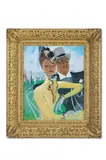 Ascot - l'aga khan by Jean-Gabriel Domergue, Oil on canvas, sold Nov 2025
