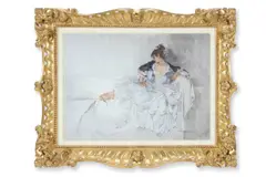 Cecilia by William Russell Flint, Watercolour, sold Nov 2025