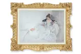 Cecilia by William Russell Flint, Watercolour, sold Nov 2025