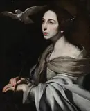 Portrait of a saint, probably catherine of alexandria by Francesco Guarini, Oil on canvas, sold Nov 2025