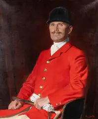 Portrait of col. h.d. roberts by Howard Somerville, Oil on canvas, sold Nov 2025