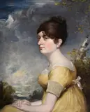 Portrait of anne rudge (née nouialle) (1761 - 1836) by Mather Brown, Oil on canvas, sold Nov 2025