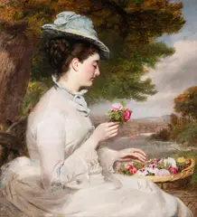 Flowers by William Powell Frith, Oil on canvas, sold Nov 2025