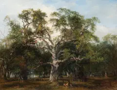 Forest of arden, warwickshire by Frederick Henry Henshaw, Oil on canvas, sold Nov 2025