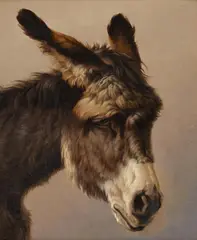 Head of a donkey by Rosa Bonheur, Oil on canvas, sold Nov 2025