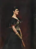 Portrait of rose elinor by Archibald Stuart-Wortley, Oil on canvas, sold Nov 2025